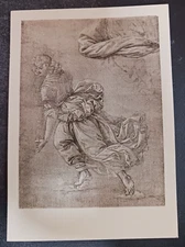vtg postcard art Lorenzo Di Credi Study Fortiguerra Monument Pistoia  unposted