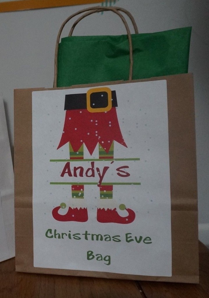 Christmas Personalised Xmas Eve Gift Bags eBay