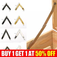 2Pcs Small Jewelry Box Lid Support Hinge Display Stay Cabinet Furniture Hardware