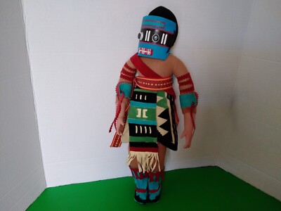Indianer Kachina Puppe Handarbeit groß 17 cm