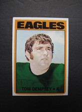 TOM DEMPSEY 1972 Topps Football Card #175 Kicker PHILADELPHIA EAGLES #B