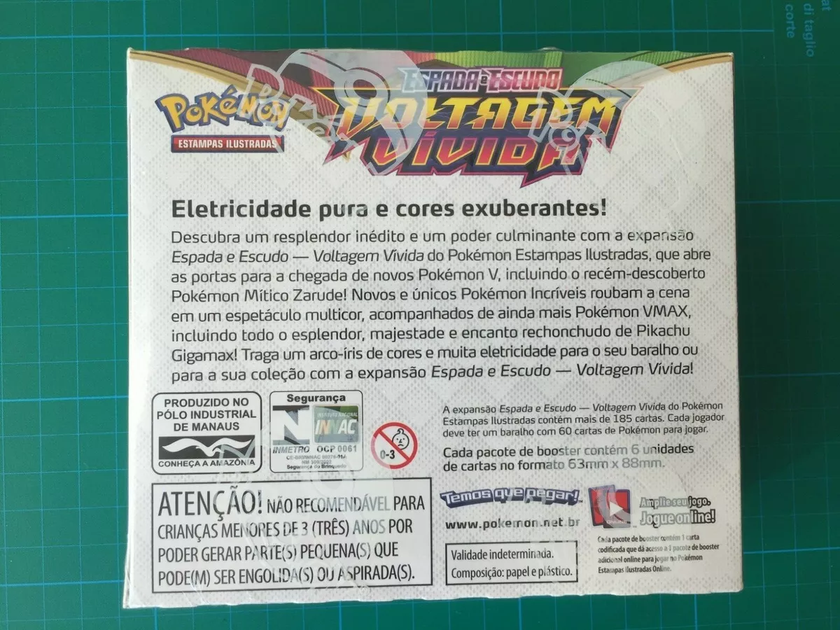 Pokemon Sword & Shield Vivid Voltage Booster Box Factory Sealed  BRAZILIAN PORT