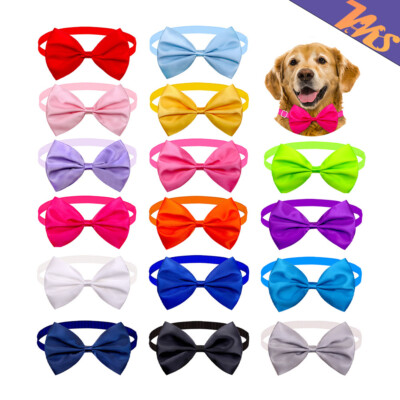 Pet Puppy Kitten Dog Cat Adjustable Neck Collar Necktie Grooming Suit Bow
