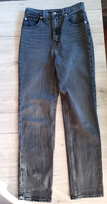 Damen Jeans Hose LEVI'S Premium 70s High Slim Straight 24 schwarz waterless