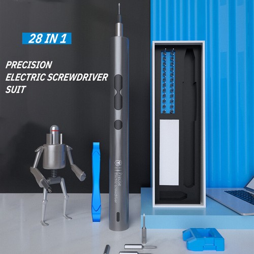 28 in 1 Mini Electric Screwdriver Set Rechargeable Precision Repair Power ToolTR - Picture 2 of 20