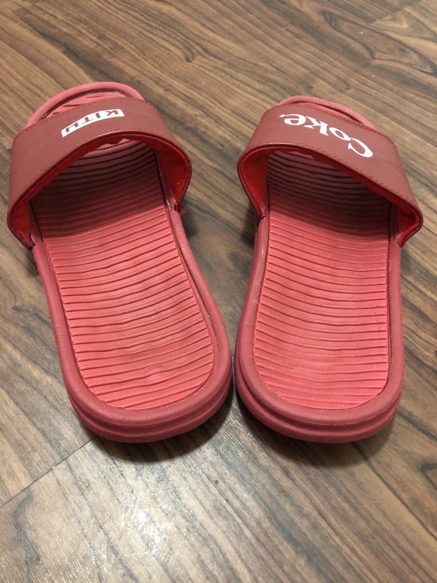 Kith x Coca-Cola Coke Men's Slide Slippers Size 10 US (43) Red | eBay