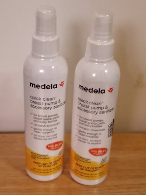 Medela Quick Clean Breast Pump Spray and Accessory Sanitizer, New Factory Sealed
