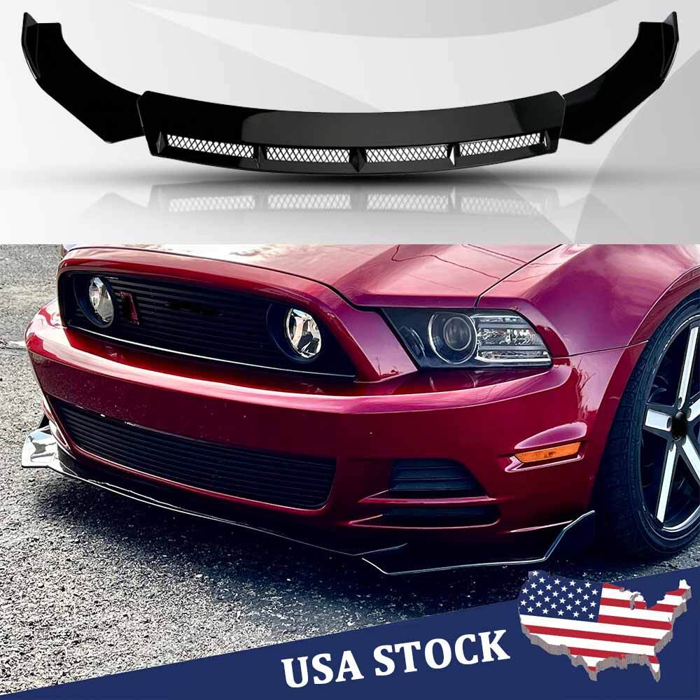 For Ford For Mustang 2010-2014 Front Bumper Lip Spoiler Splitter Diffuser US