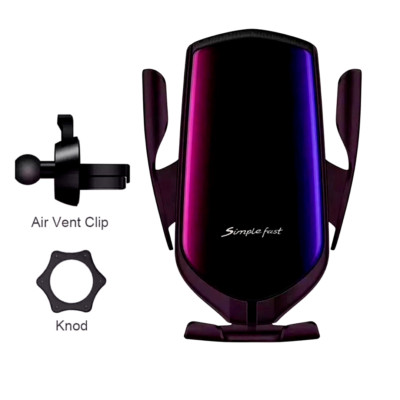 Wireless Automatic Clamping Smart Sensor Car Phone Holder and Fast Charger 10W
