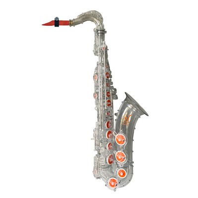 Vibrato Saxophone T1S Tenor Polycarbonate Plastic Clear Vibrato Saxophone T1S Tenor Polycarbonate Plastic Clear