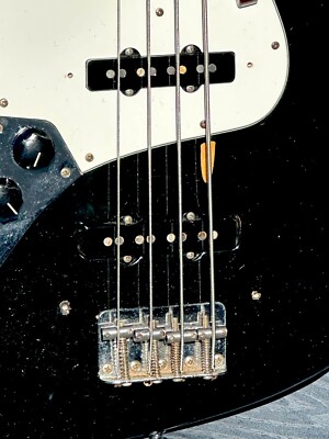 1974 Fender Jazz Bass a factory Left Handed clean example Black w