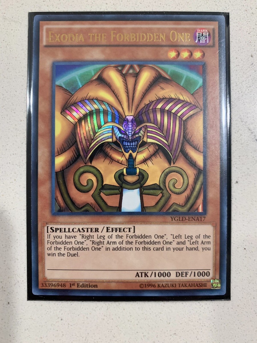 Yugioh Exodia The Forbidden One Complete Set YGLD-ENA17/21