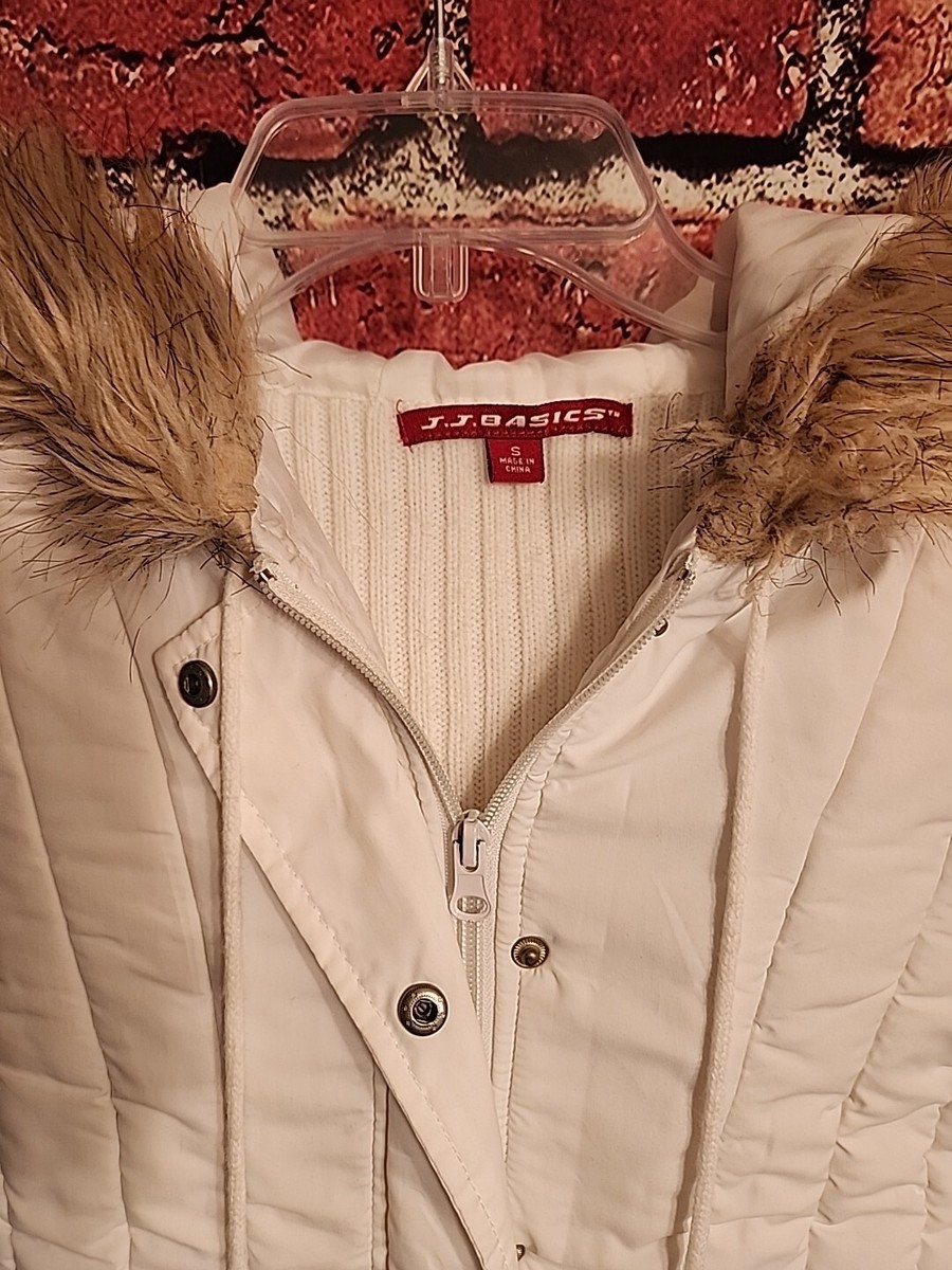 J.J. Basics Beautiful Fur Hooded Vest Jacket White S C43 | eBay J.J. Basics Beautiful Fur Hooded Vest Jacket White S C43 | eBay