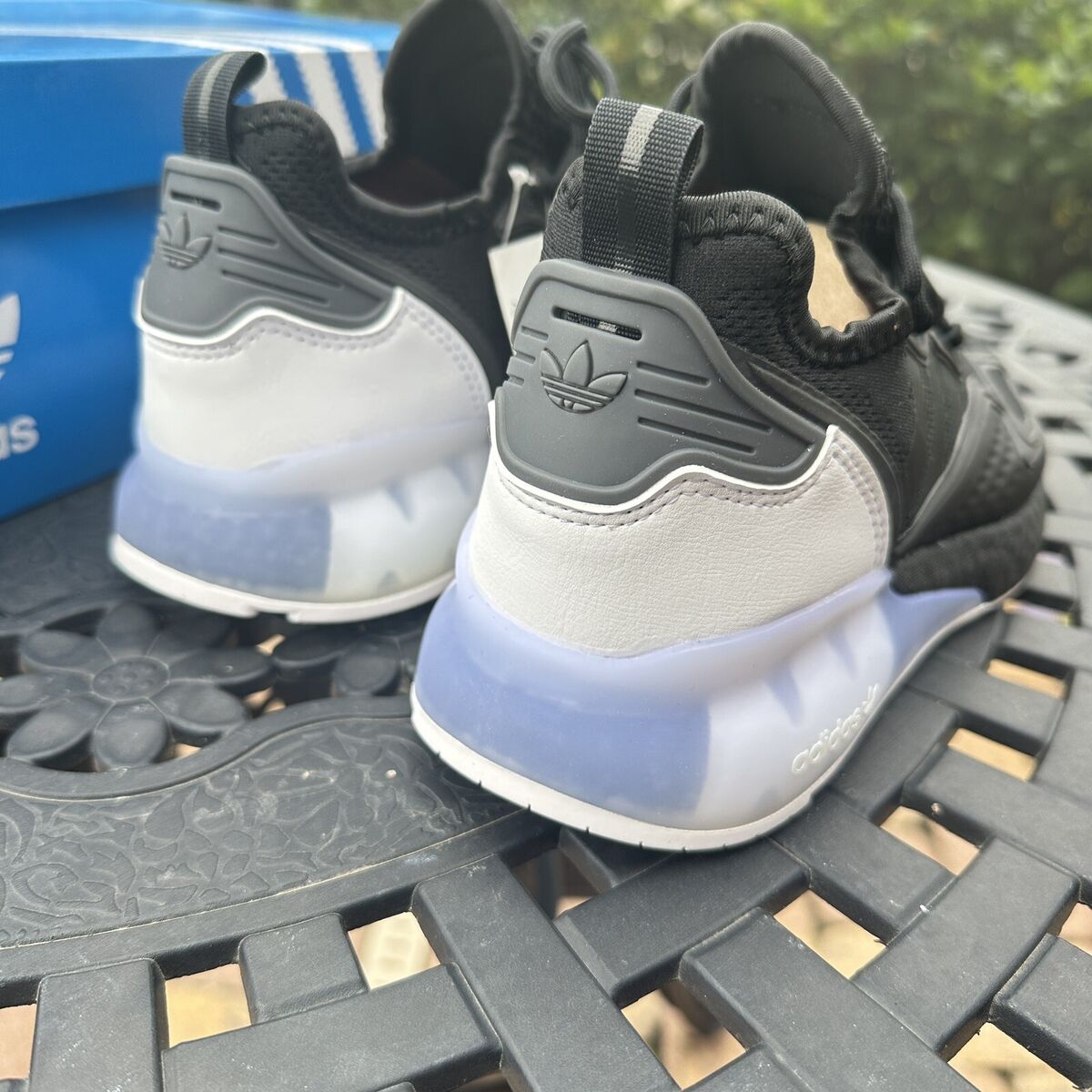 Adidas ZX 2K Boost J Black White Big Kid's Athletic Shoes Adidas ZX 2K Boost J Black White Big Kid's Athletic Shoes