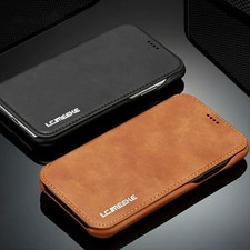 Leather Flip Stand Wallet Card Slots Phone Cover For iPhone 17 16 Pro Max Cover