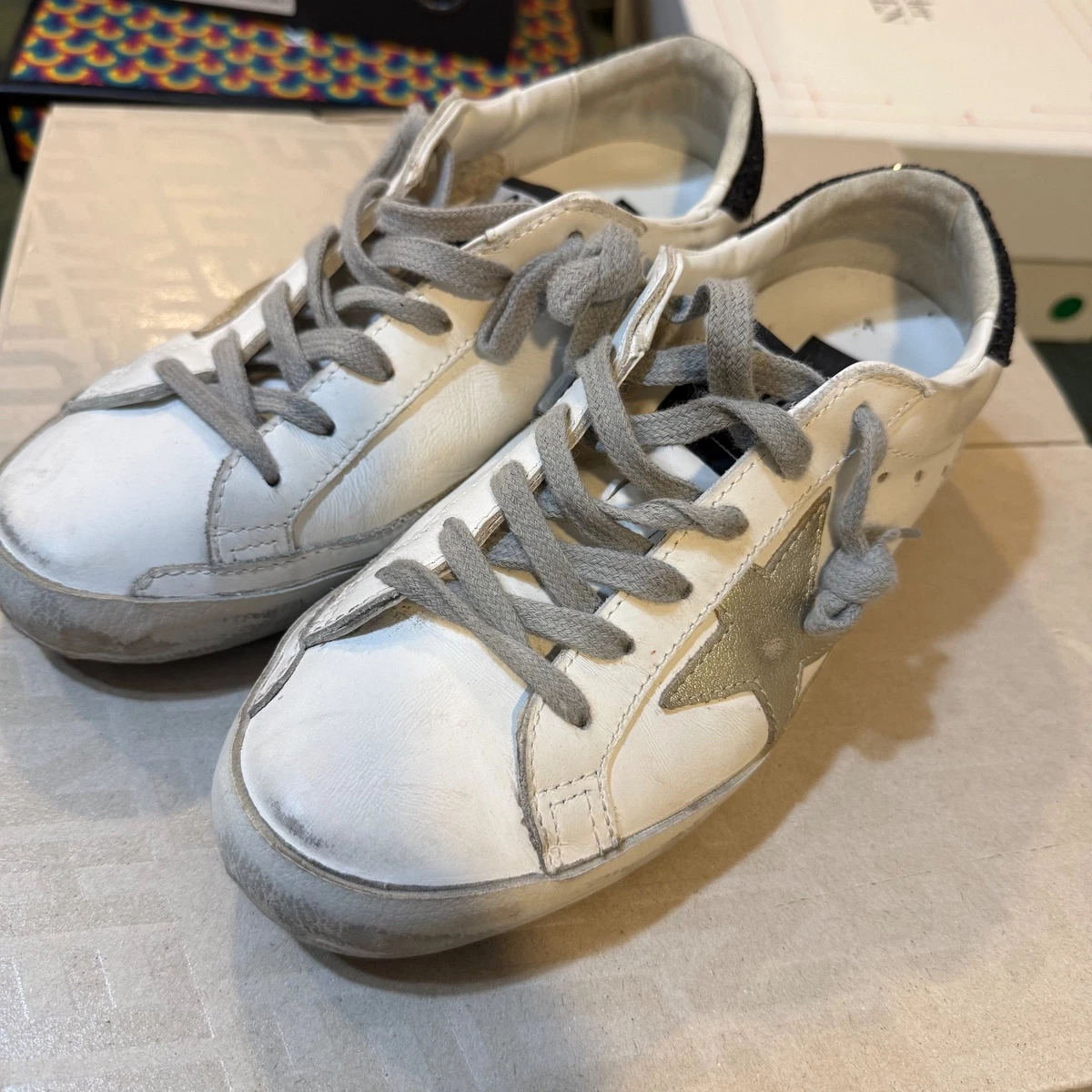Golden Goose Superstar White Light Brown W for sale | eBay