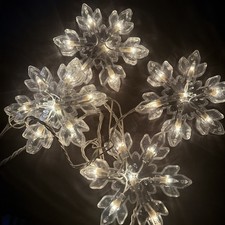 Holiday Time 5 Sync 3-Function Cool White Snowflake Lights 8 ft