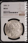 1896 Morgan Dollar-NGC MS 61 Brilliant Uncirculated #SLM658