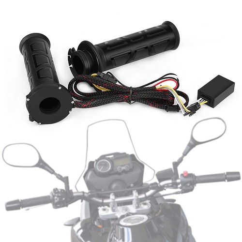 Heated Grips Motorcycle Handlebar Grips 1 Pair 22mm(7/8") , Electric Fast Hea...