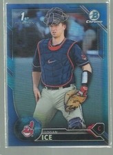 2016 Bowman Chrome Draft Blue Refractors #BDC9 Logan Ice 097/150 (ref40111)