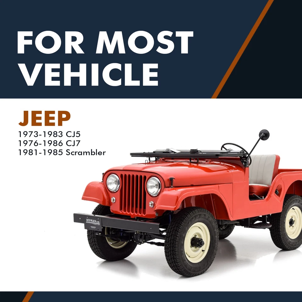 Juego de 4 Amortiguadores de dirección delantera-amortiguadores traseros para Jeep Scrambler 1981-1985 Foto 2 de 4