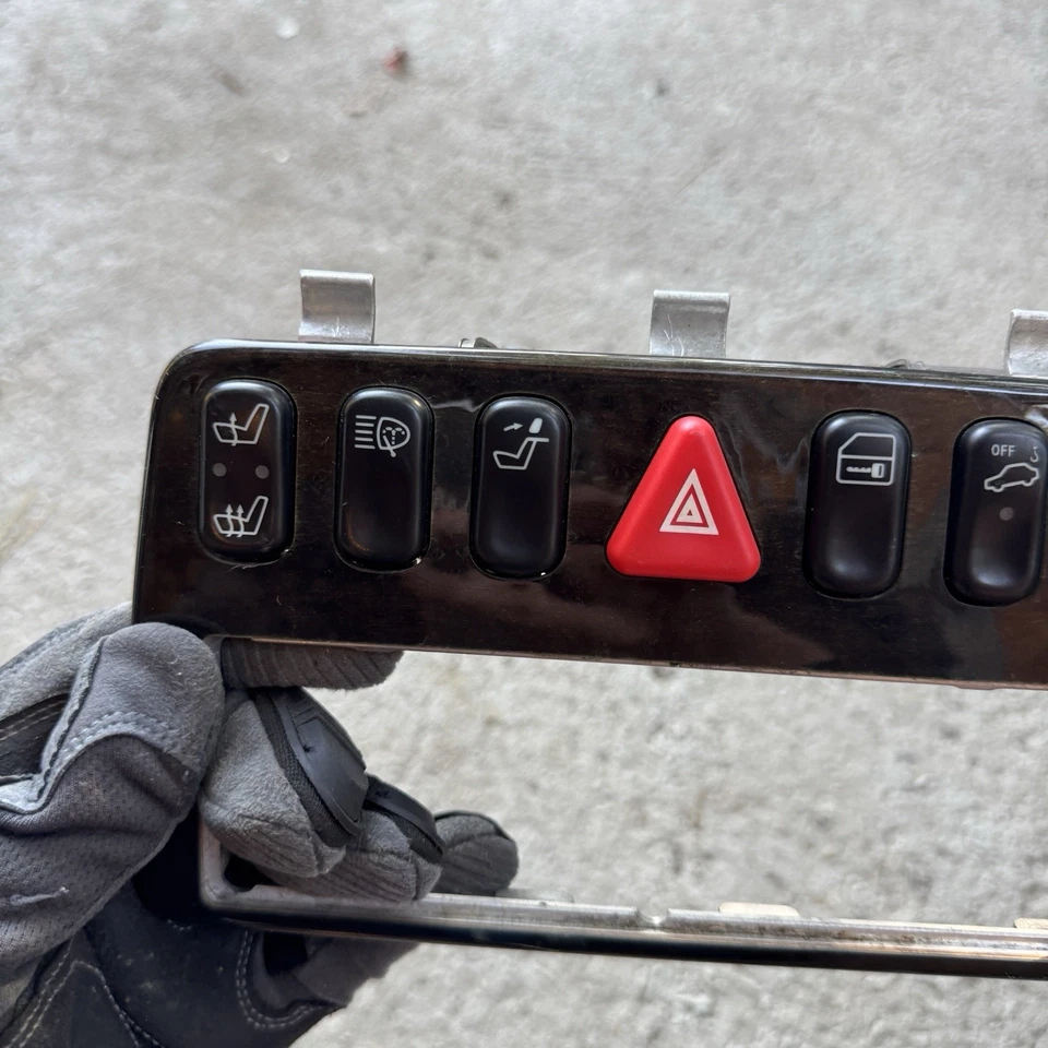 98-03 Mercedes W208 CLK320 CLK430 Center Console Dashboard Control Panel OEM - Image 3 of 4