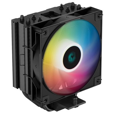 DeepCool AG400 schwarz ARGB V2 CPU Luftkühler 120mm PWM Lüfter 4 Heatpipes