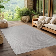 Outdoor & Indoor Teppich Modern Flachgewebe Beige Grey Dianas Home