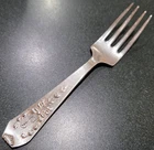Whiting Sterling Silver Child's Fork Madam Jumel 4.5" 20.65g Scrap Weight
