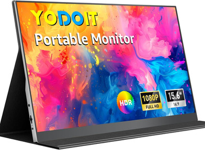 Yodoit Portable Monitor 15,6 Zoll FHD 1920X1080P Tragbares IPS Display Externer