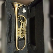 B Rotary Trumpet With Octave Key/trigger Professional Brass Instrument