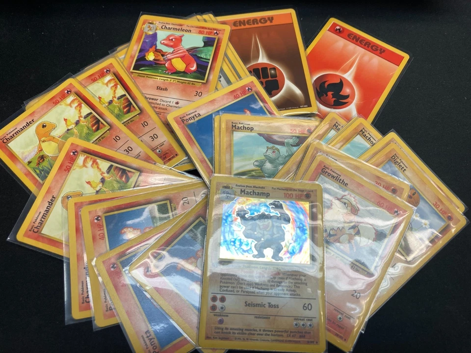 WOTC Vintage Pokemon 2-Player Starter Deck (61 Cards, Machamp 8/102 1st Edition) - Image 3 of 4