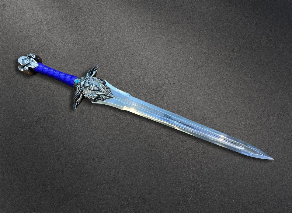 Espada Decorativa Cabeza de León Fantasía 40" - Piezas Exhibición Guardia Real Estilo Medieval Foto 3 de 4