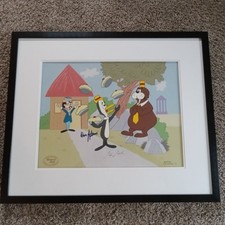 Tennessee Tuxedo- Don Adams / Peter Piech Signed Animation Cel 1993