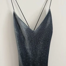 Vintage Rampage Clothing CompanyGreen Ombré Velvet Studded Y2K Dress