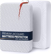 Waterproof Mattress Protector Twin XL College Dorm Room Size, Premium 3D Air