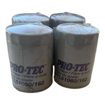 Engine Oil Filter Pro Tec 162 Cross Ref# 51060, Lot Of 4, New