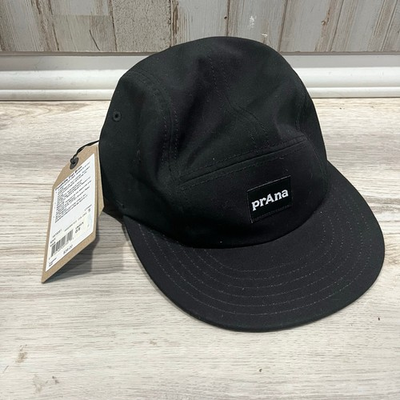 #ad #ad New Prana Foothills Flat Bill 5 Panel Baseball Hat Cap Black O S UPF 50 $23.80