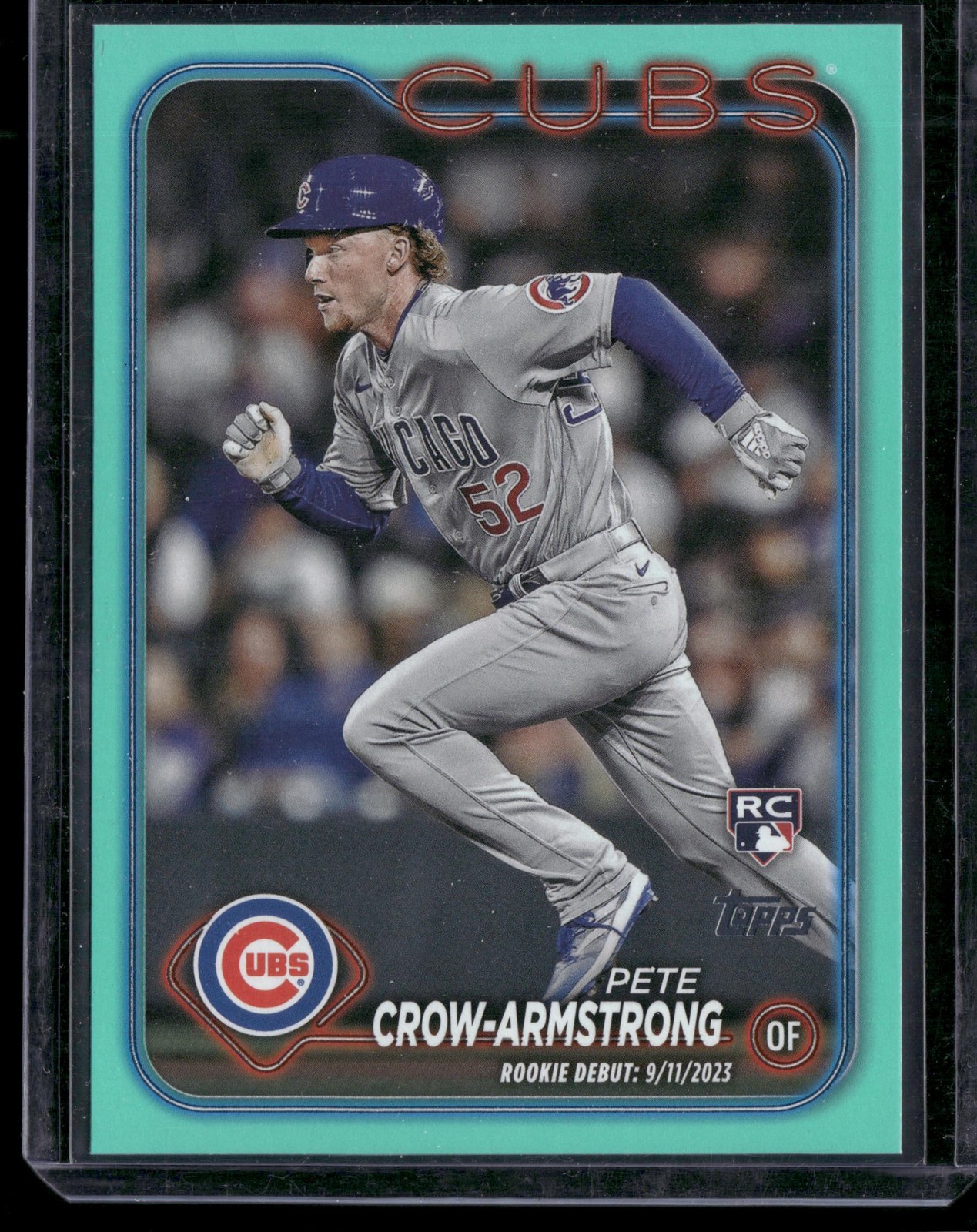 2024 Topps Update #US91 Pete Crow-Armstrong Aqua