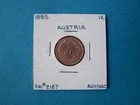 Photo of a 1885 Austria 1 Kreuzer from an eBay listing that sold on Jun 26, 2026