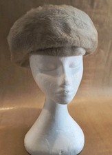 Echt Fell Mütze Kopfgrösse xs 52 cm Ingeborg Hiekel Berlin Hut Vintage Kappe