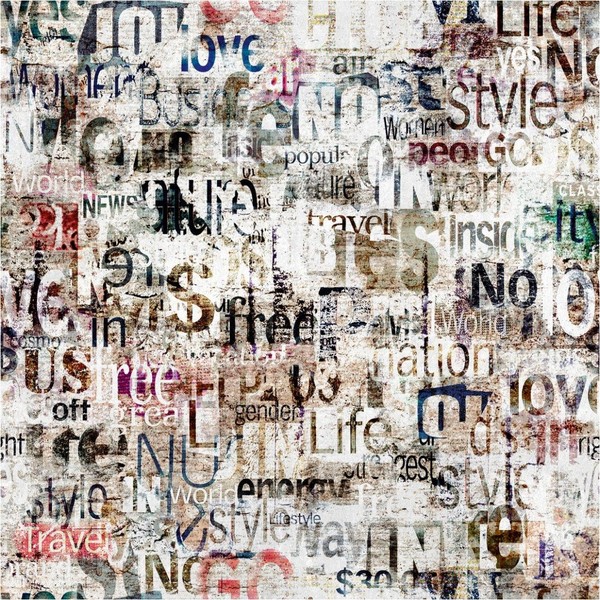Fototapete Schriftzug Vliestapete Abstrakt Grau Beige Wohnzimmer Schlafzimmer-image