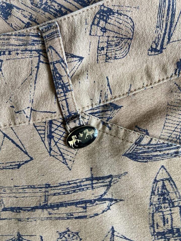 Calções escunas femininas Equine Couture tamanho 28 veleiros bronzeados cavalo equestre - Imagem 3 de 4