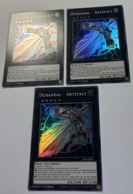 Yu-Gi-Oh - SET 3x DURANDAL ARTEFAKT - JUSH-FR057 - Super - NM/M