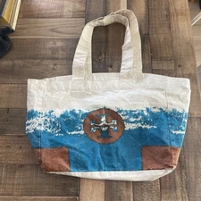 Tory Burch Canvas Shopper Tote Bag