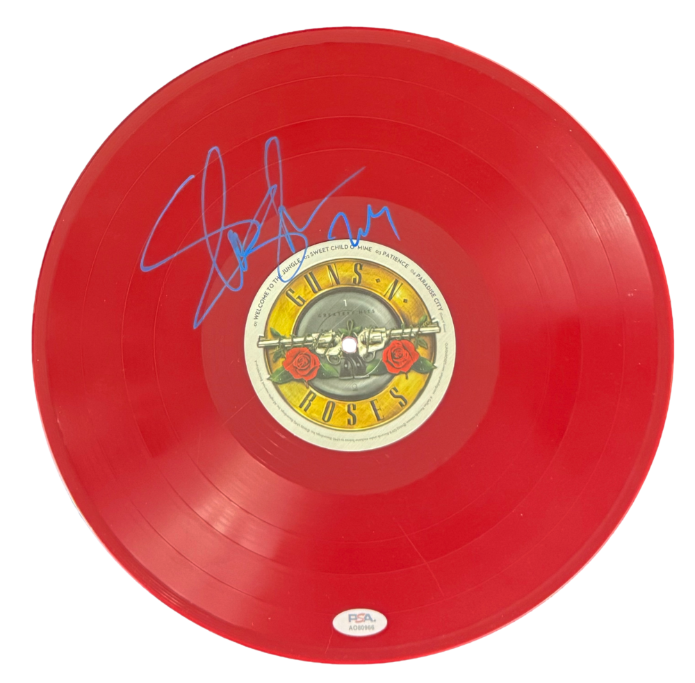 Slash Signed Autograph Vinyl Record Disc Guns N Roses Appetite for