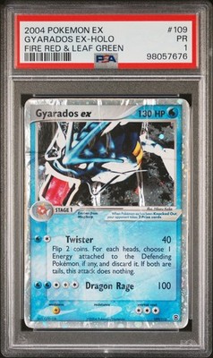 PSA7 ギャラドスex Gyarados 2004 2004 POKEMON EX FIRE RED & LEAF GREEN #109 GYARADOS EX-HOLO PSA 1