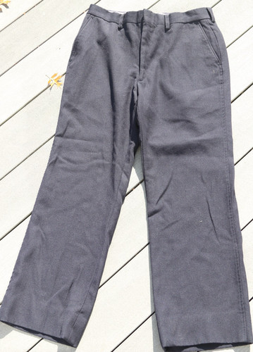 Abercrombie & Fitch, Vintage 1980's Abercrombie & Fitch Mens Navy Dress Pants Trousers 32x30 Wool