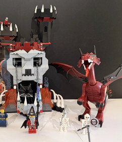 Lego Skeleton Tower 7093 Castle Fantasy Era 100% Complete Dragon Knight Wizard
