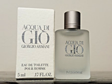 VINTAGE GIORGIO ARMANI ACQUA DI GIO EDT POUR HOMME MINI 0.17oz/5ml
